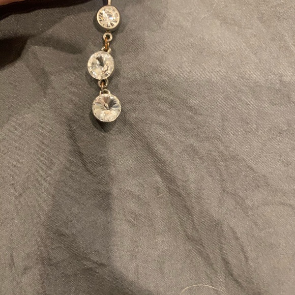 Belly Button Ring dangling rhinestones - Picture 7 of 8